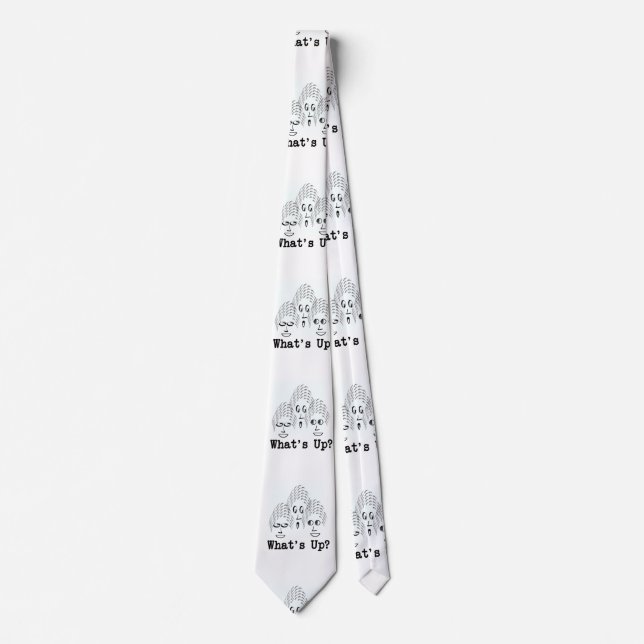 What's Up? Graphic  Neck Tie (Front)