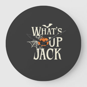 What's Up Jack Halloween Large Clock