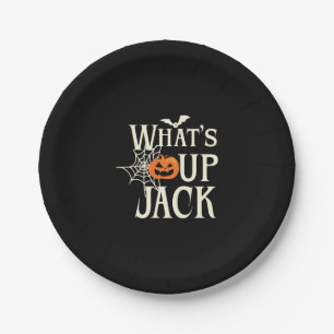 What's Up Jack Halloween Paper Plates