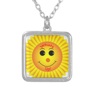 Whats Up ! Silver Plated Necklace