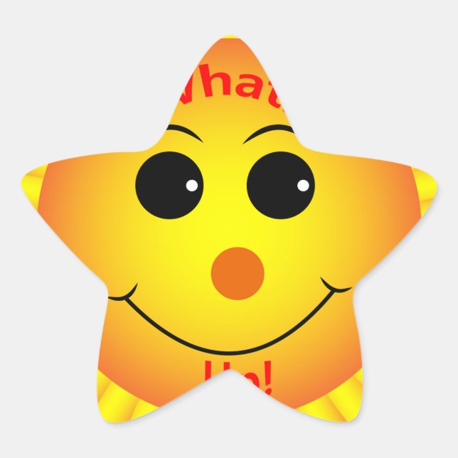 Whats Up ! Star Sticker (Front)