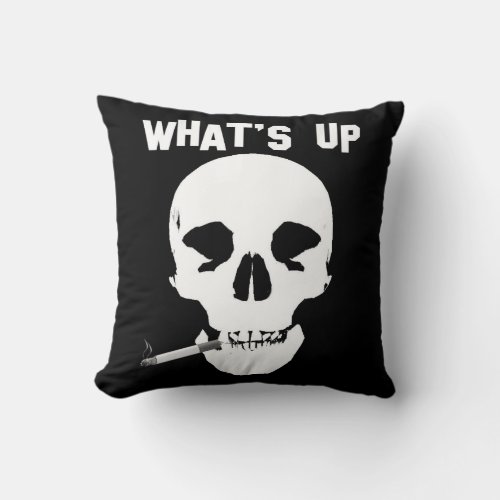 Whats Up Throw Pillow