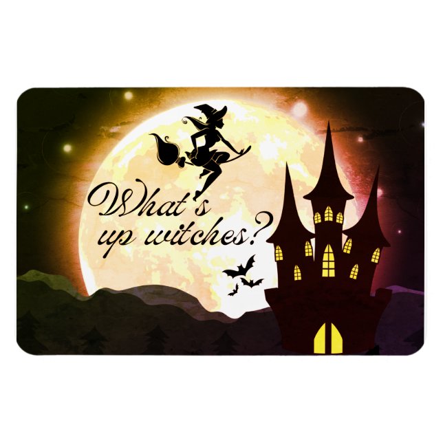 What's up Witches? 4"x6" Magnet (Yellow) (Horizontal)