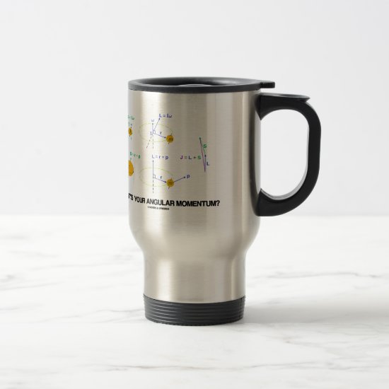 What's Your Angular Momentum? (Physics Diagrams) Travel Mug