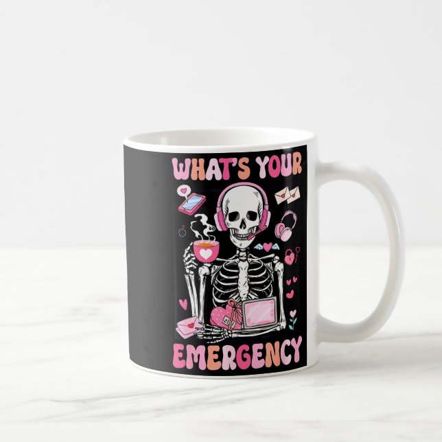 What's Your Emergency Valentines Day 911 Dispatche Coffee Mug (Right)