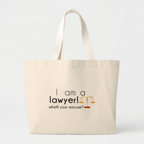 whats your excuse large tote bag