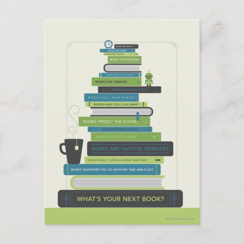 Whats Your Next Book Postcard