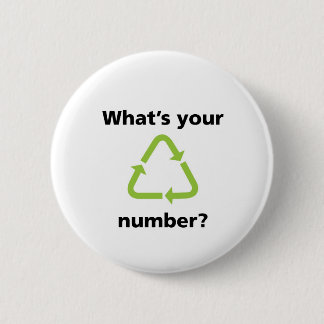 What's Your Number? Pinback Button