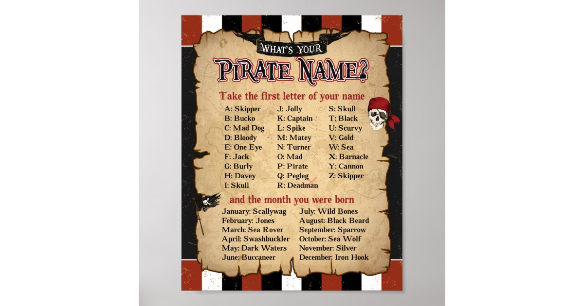  Studio B The Pirate Code Poster: Prints: Posters & Prints