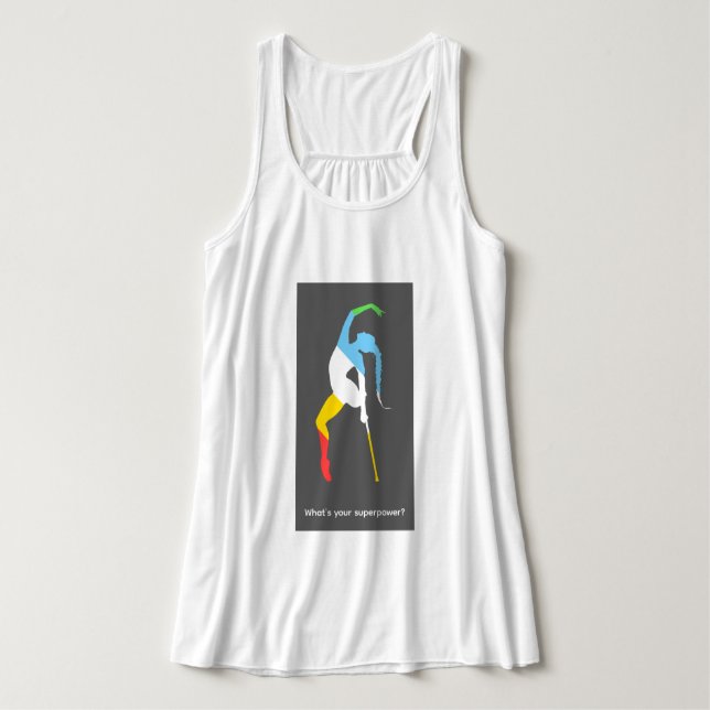 What's your superpower? Disability Pride Month Tank Top (Design Front)