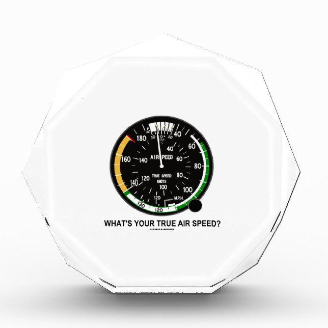 What's Your True Air Speed? Air Speed Indicator Award (Front)