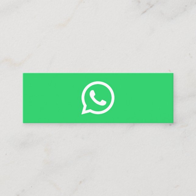 WhatsApp logo social media modern trendy business Calling Card (Front)