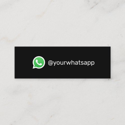 WhatsApp modern trendy social media simple logo Calling Card