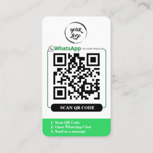 WhatsApp QR Code Business Card