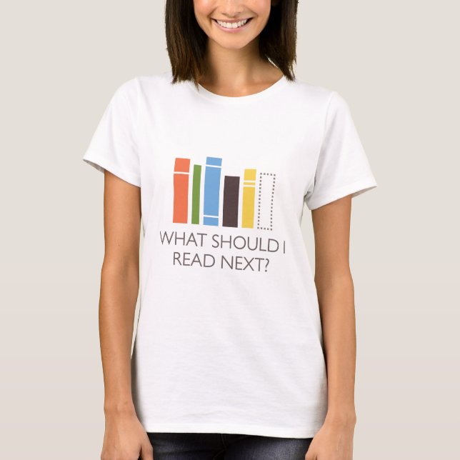 WhatShouldIReadNext.com merchandise T-Shirt (Front)