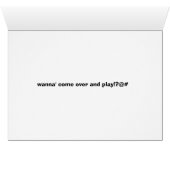 whazup puzzy cat?! cards (Inside Horizontal (Bottom))