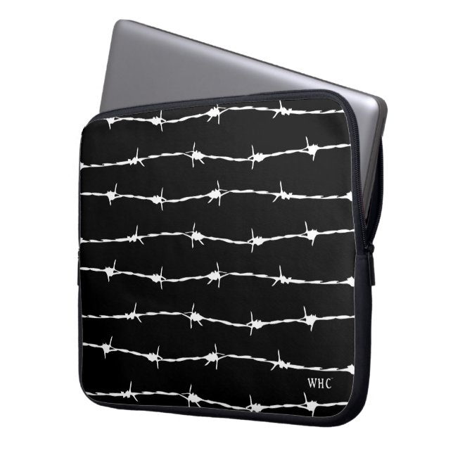 WHC - Barbed Wire Laptop Sleeve (Front Left)