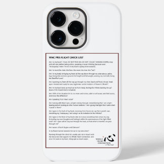 WHC Per-Flight Checklist Phone Case