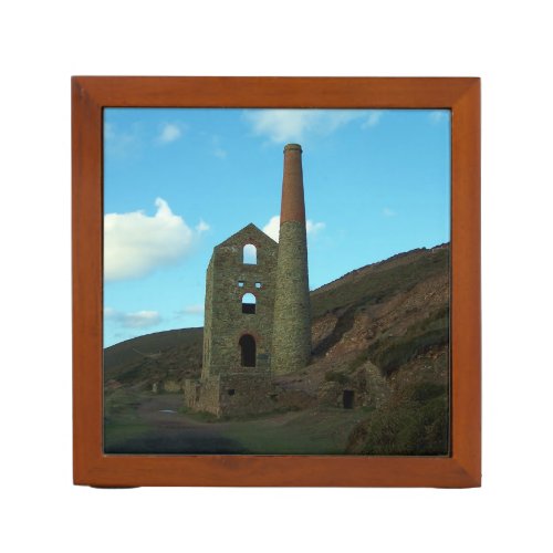 Wheal Coates Mine Cornwall England Desk Organizer