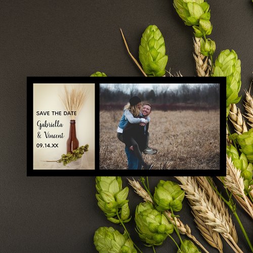 Wheat and Hops Brewery Wedding Save the Date