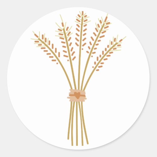 Wheat Bundle Classic Round Sticker