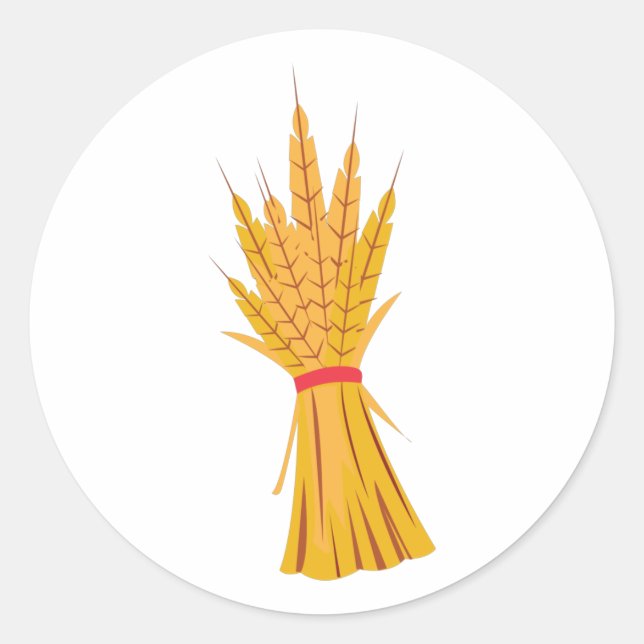 Wheat Bundle Classic Round Sticker (Front)