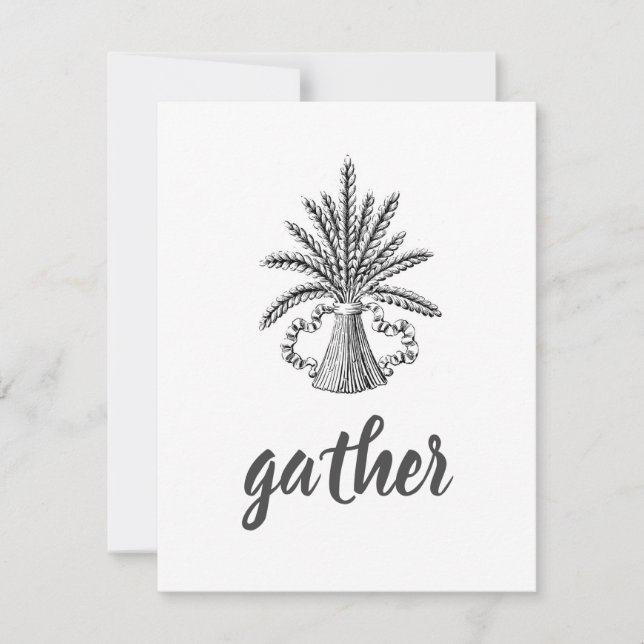 Wheat Bundle Note Card (Front)