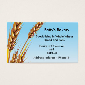 Wheat Bread Business Cards Templates Zazzle Wheat Business Card