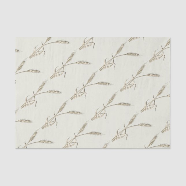 Wheat country wedding single grass tissue paper (Front)