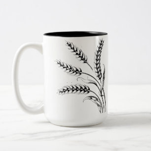 Wheat Ears Mug – Rustic Farmhouse Coffee Cup
