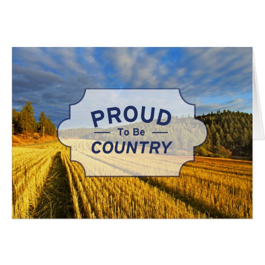 Wheat Field After Harvest Cards (Front Horizontal)