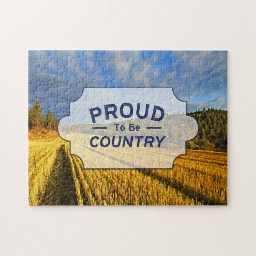 Wheat Field After Harvest Jigsaw Puzzle