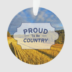 Wheat Field After Harvest Ornament