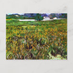 Wheat Field Auvers, White House Van Gogh Fine Art Postcard<br><div class="desc">Wheat Field Auvers, White House, Vincent van Gogh, Auvers-sur-Oise, June 1890. Oil on canvas, 48.6 x 83.2 cm. Washington, The Phillips Collection. F 804, JH 2018 Vincent Willem van Gogh (30 March 1853 – 29 July 1890) was a Dutch Post-Impressionist artist. Some of his paintings are now among the world's...</div>