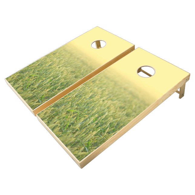 Wheat Field Cornhole Set (Angled)