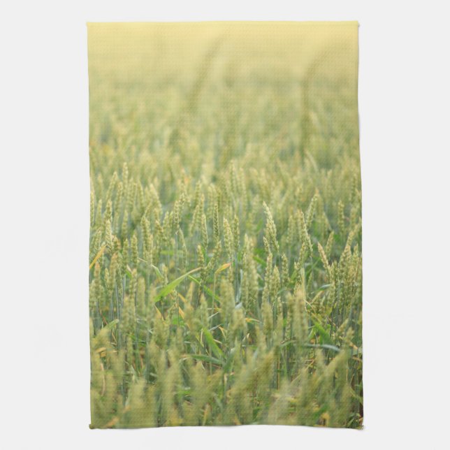 Wheat Field Grass Meadow Kitchen Towel (Vertical)