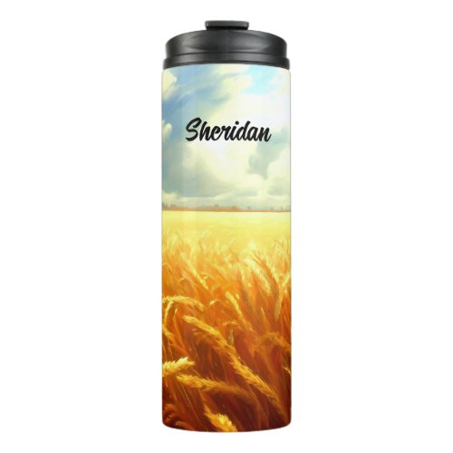 Wheat Field in Summer Thermal Tumbler
