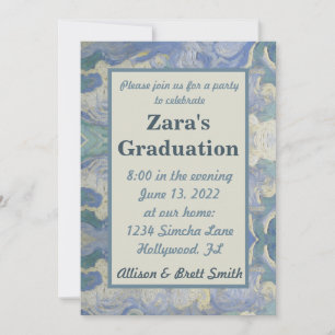 Wheat Field Sky Graduation Invitation