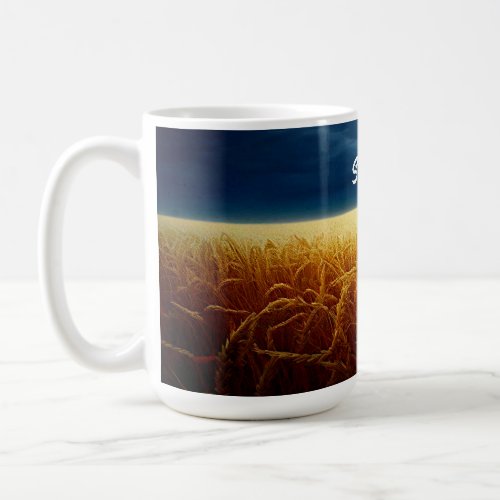 Wheat Field under Moonlight Coffee Mug