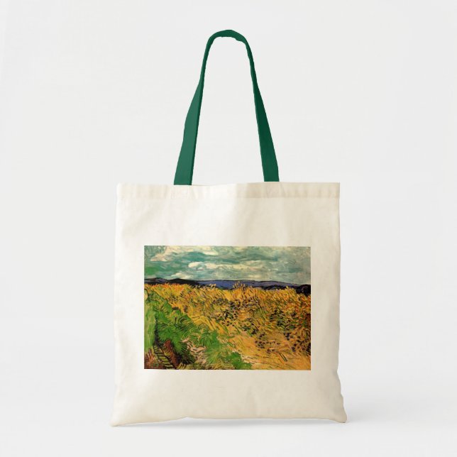 Wheat Field with Cornflowers by Vincent van Gogh Tote Bag (Front)