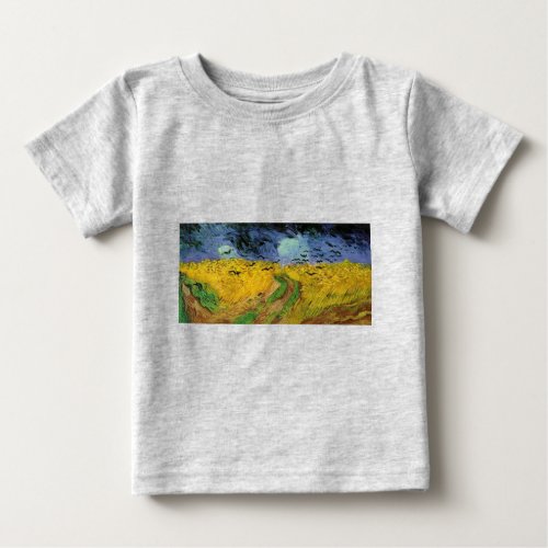 Wheat Field with Crows Baby T_Shirt