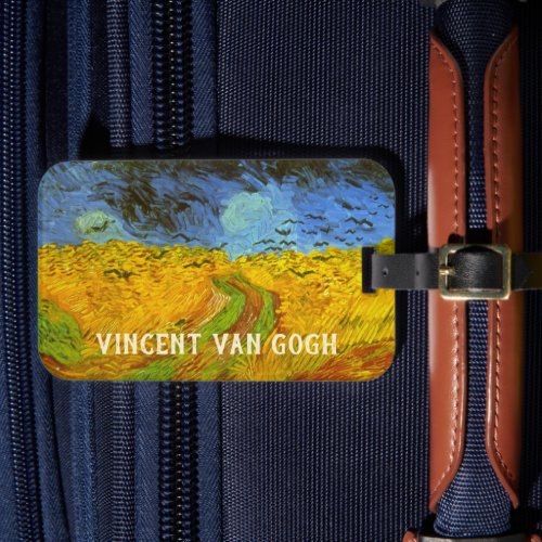Wheat Field with Crows by Vincent van Gogh Luggage Tag