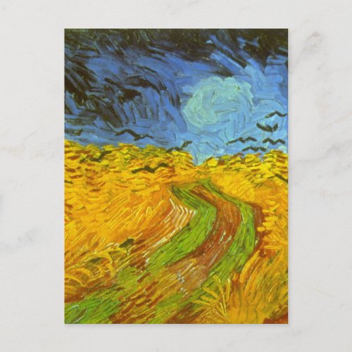 Wheat Field with Crows by Vincent van Gogh Postcard