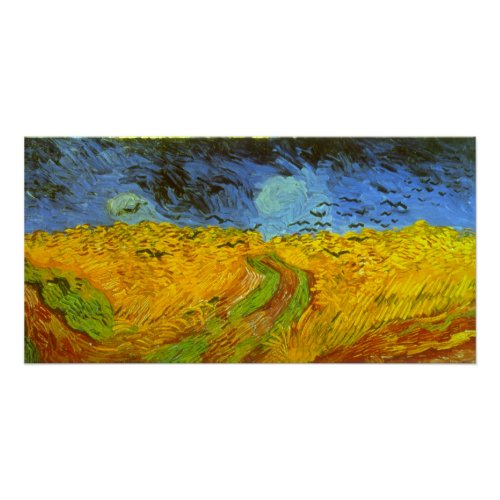 Wheat Field with Crows by Vincent van Gogh Poster