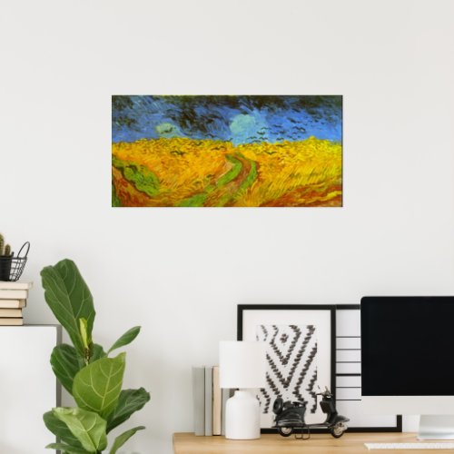 Wheat Field with Crows by Vincent van Gogh Poster