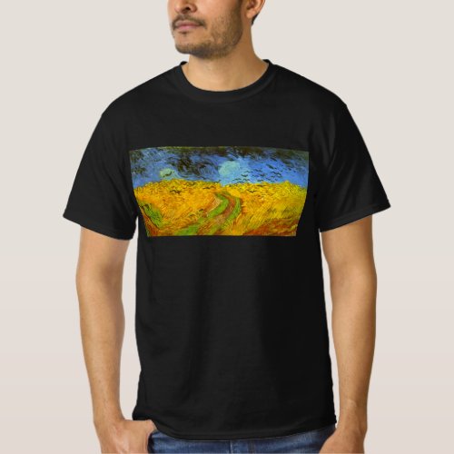 Wheat Field with Crows by Vincent van Gogh T_Shirt