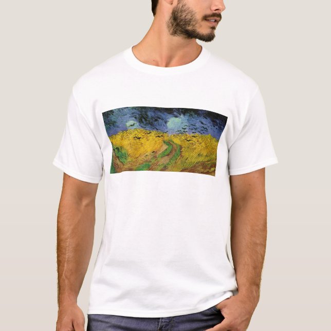 Wheat Field with Crows T-Shirt (Front)