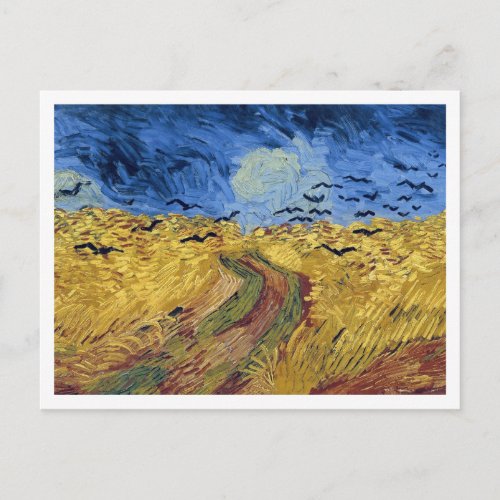 Wheat Field with Crows Vincent van Gogh Postcard