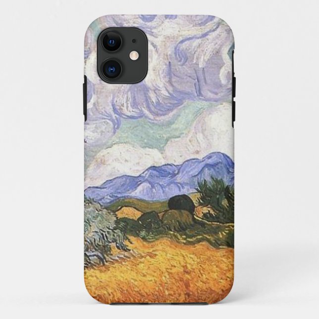 Wheat Field with Cypress by Van Gogh. Case-Mate iPhone Case (Back)