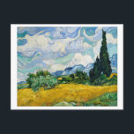 "WHEAT FIELD WITH CYPRESSES" 1889 BY VAN GOGH POSTCARD<br><div class="desc">"WHEAT FIELD WITH CYPRESSES" 1889 BY VINCENT VAN GOGH 
POSTCARD
FROM THE COLLECTION OF THE MET MUSEUM</div>